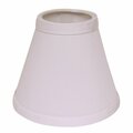 Homeroots 5 in. White Chandelier No Slub Lampshades, 6PK 470161